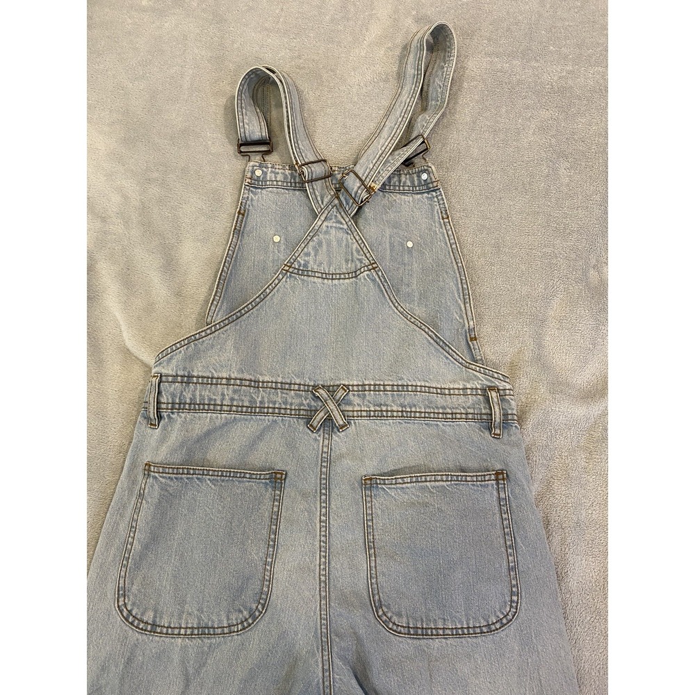 Womens BDG Urban Outfitters Light Blue Denim Overalls 100% Cotton Size 32 - Picture 3 of 8